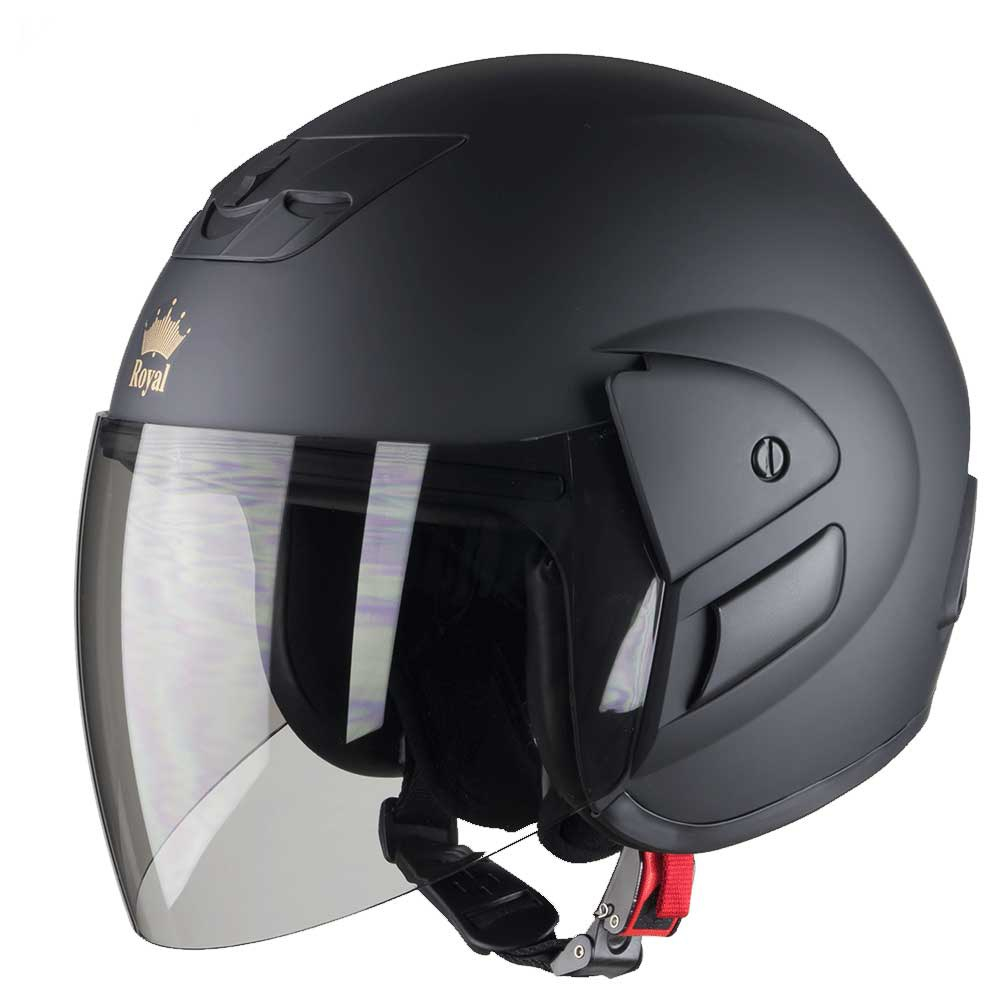 Mũ Bảo Hiểm Trùm Đầu Royal M01 sữa - Vòng Đầu 57-59cm - Hàng Chính Hãng - BH 12 Tháng