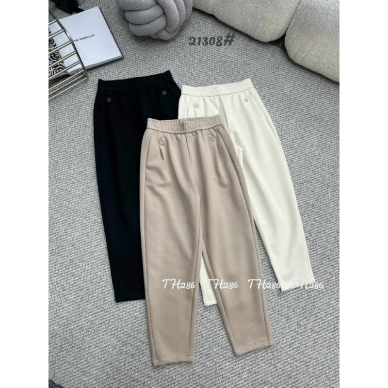 Quần baggy 2 khuy đính hàng QC L1