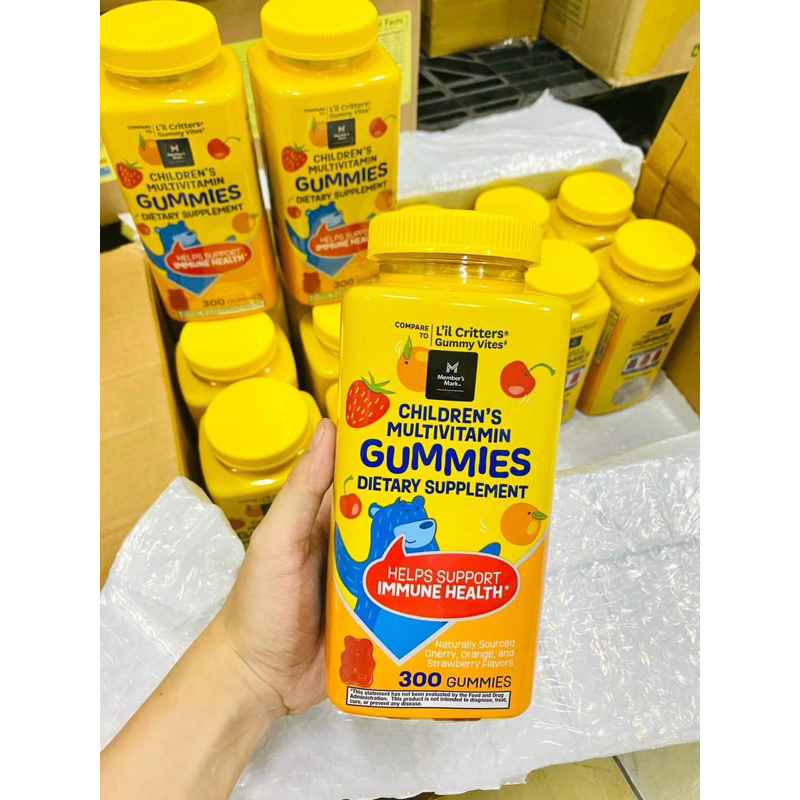Kẹo dẻo gấu bổ sung Vitamin L'il Critters Gummy Vites 300 viên, immunce C 290viênt