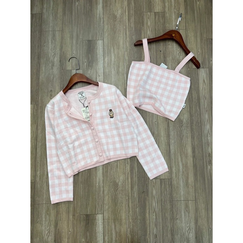 AnDi.vnxk Set áo caro nhiều màu xuất dư xịn - W.hoau