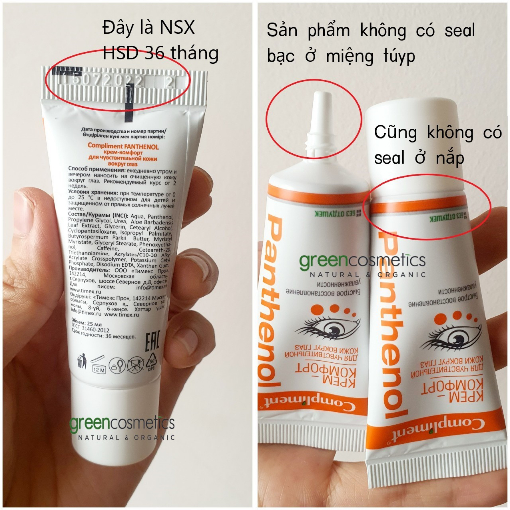 Kem Dưỡng Vùng Da Mắt Compliment Panthenol Comfort 25 Ml