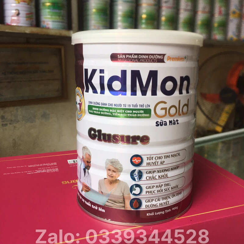 Sữa KidMon Gold  dành cho người bị tiểu đường lon 900g