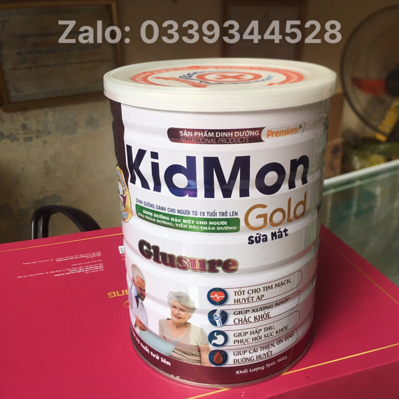 Sữa KidMon Gold  dành cho người bị tiểu đường lon 900g