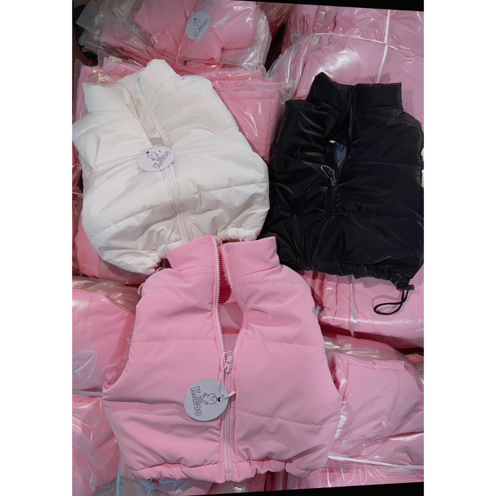 Áo phao gile cho bé gái