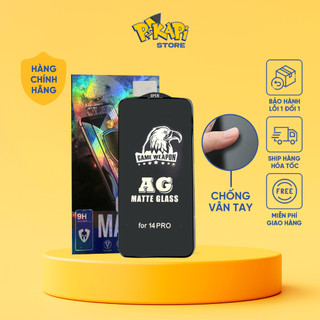 Kính cường lực iPhone AG Đại bàng: chống bám vân tay, Fullbox cao cấp độ cứng 9H - Pikapi phụ kiện