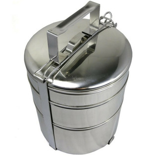 Khay đựng cơm inox 4 tầng, 4 tầng, camen đựng cơm inox đường kính 14cm