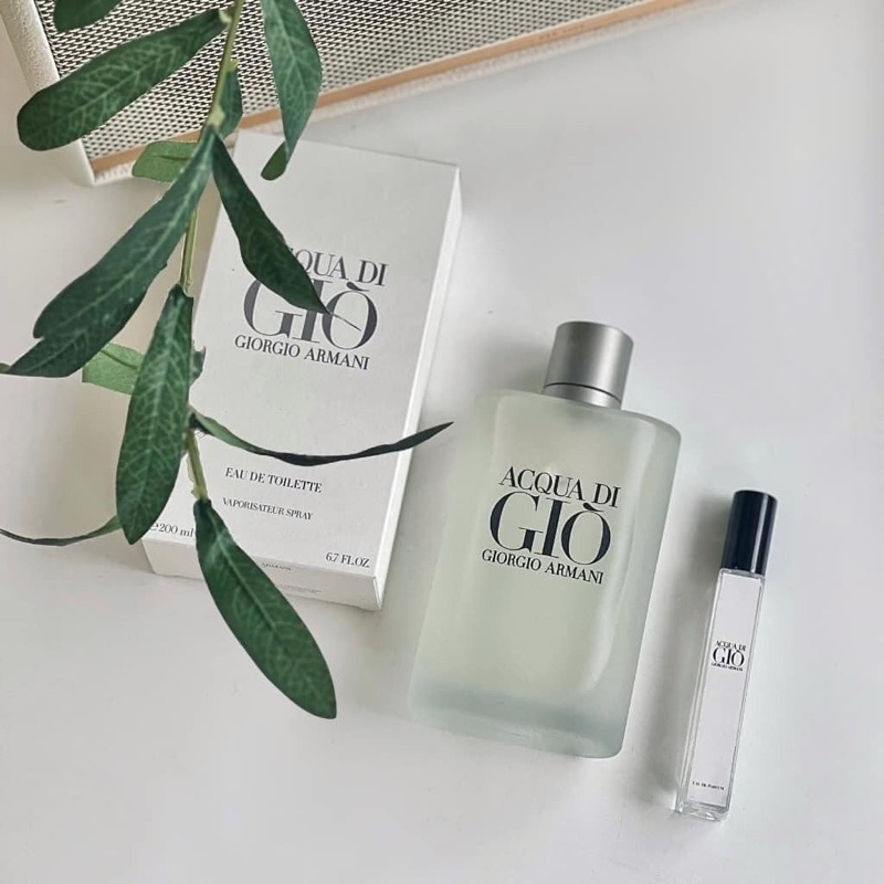 Nước hoa nam Acqua Di Gio trắng EDT chiết 10ml Mẫu thử nước hoa chiết nam Aqua Di Giò trắng cao cấp mùi hương tươi mát