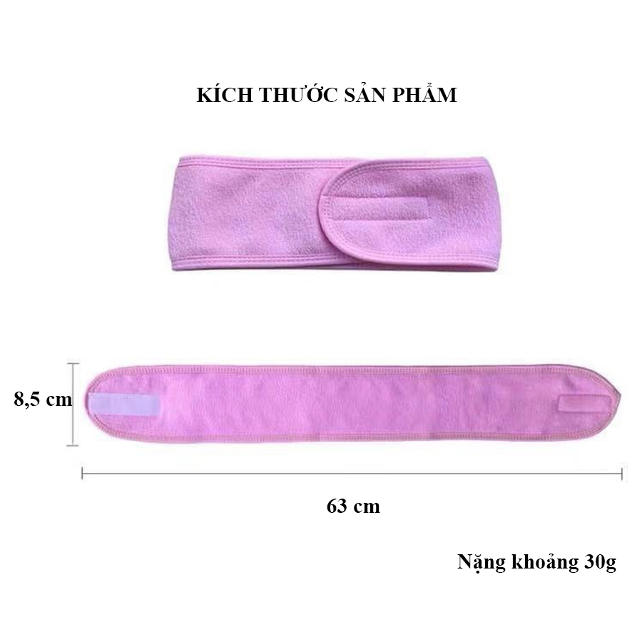 Băng đô quấn đầu, quấn tóc trong spa, ngăn mồ hôi tập thể thao, yoga