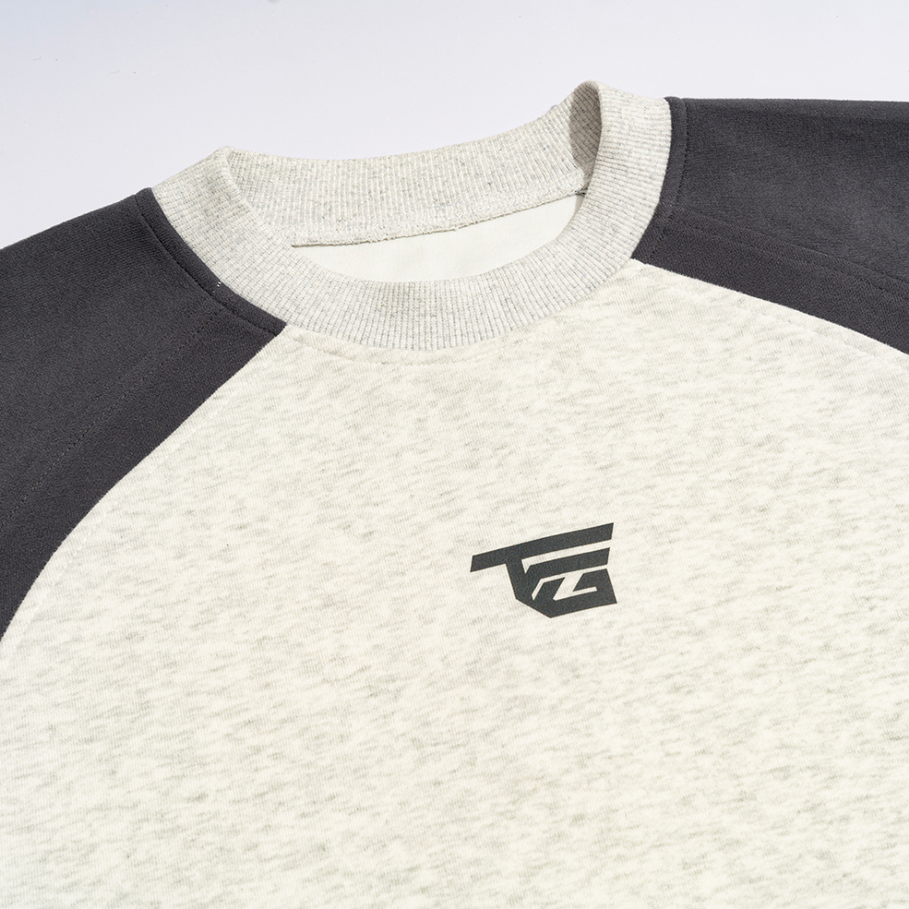 Áo Sweater THE GOOD Raglan, Áo Nỉ Sweater Form Rộng Phối Màu