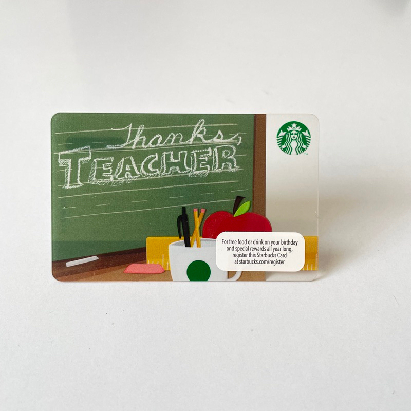 2817 THẺ NHỰA 2012 US THANKS, thẻ có trầy (thẻ đã sử dụng, dùng để sưu tầm) STARBUCKS CARD