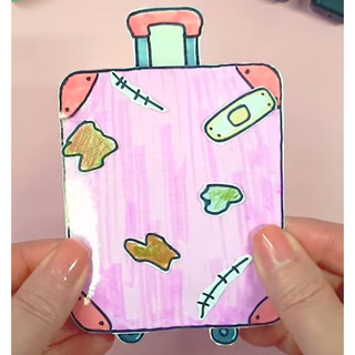 Búp bê giấy vận chuyển nhà mini của toca toca-Happyfunny