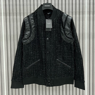 Áo khoác dạ tweed nhũ full ảnh thật - dáng Teddy kim tuyến Áo 2 lớp Teddy Bomber da phối dạ kim tuyến