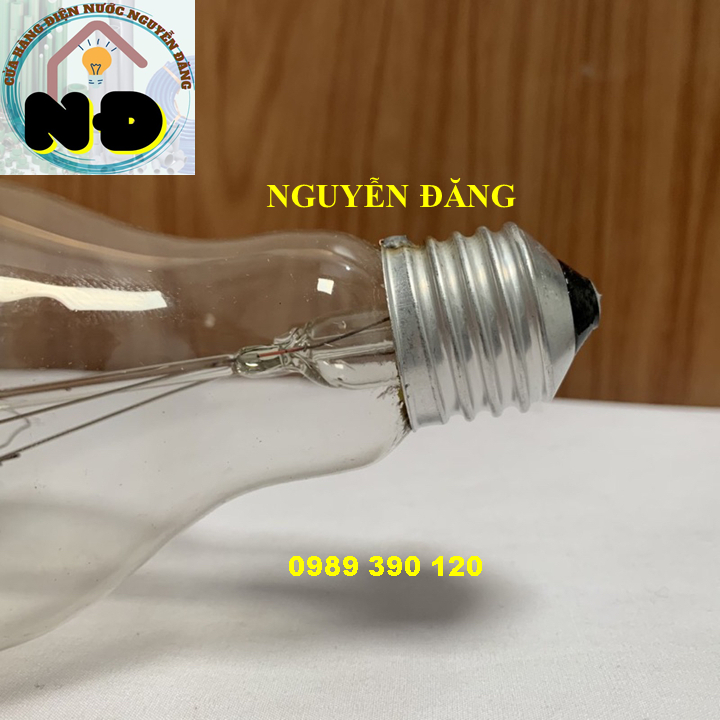 Bóng đèn sợi đốt, dây tóc 200W Hansunco, bóng sưởi gà, vịt, quầy bán thịt, thanh long giá rẻ chất lượng cao