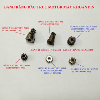 SV Bánh răng đầu trục motor máy khoan pin