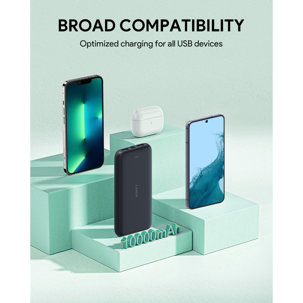 Pin sạc dự phòng Aukey 10000mAh Basix Slim ii PB N99