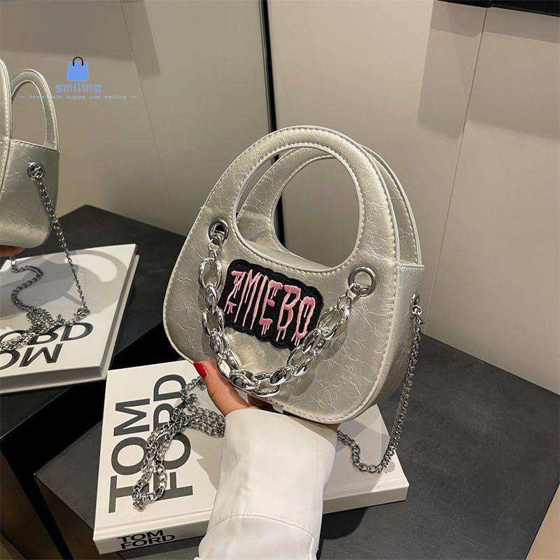 Túi Đeo Chéo Đeo Vai Phối Chữ Cá Tính, Túi Xách Nữ Đeo Chéo zmiebo M218