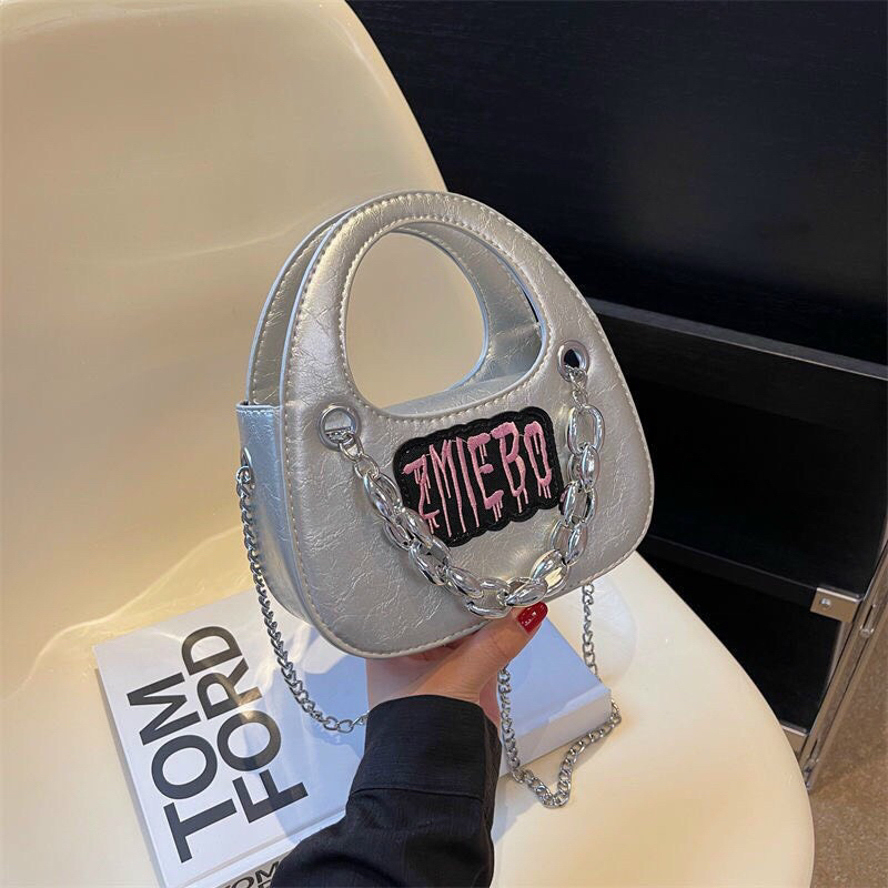 Túi Đeo Chéo Đeo Vai Phối Chữ Cá Tính, Túi Xách Nữ Đeo Chéo zmiebo M218