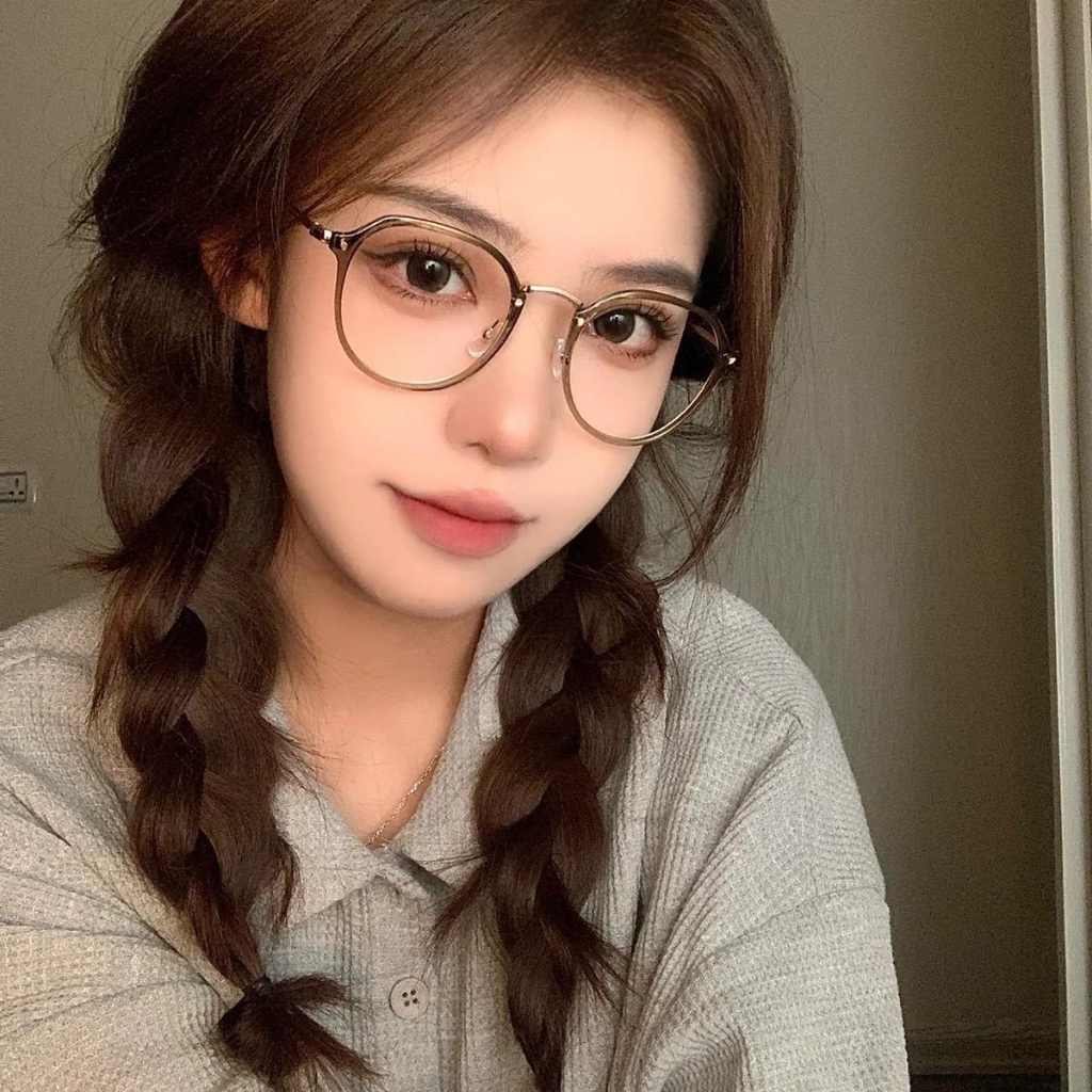 Gk16 Gong Kính giả cận Nâu Lạnh dáng tròn