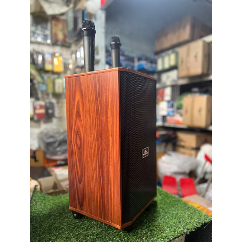 Loa kéo K88 bảng nâng cấp 2023, chỉnh Bass, treble, delay, reverb,kèm 2 mic không dây