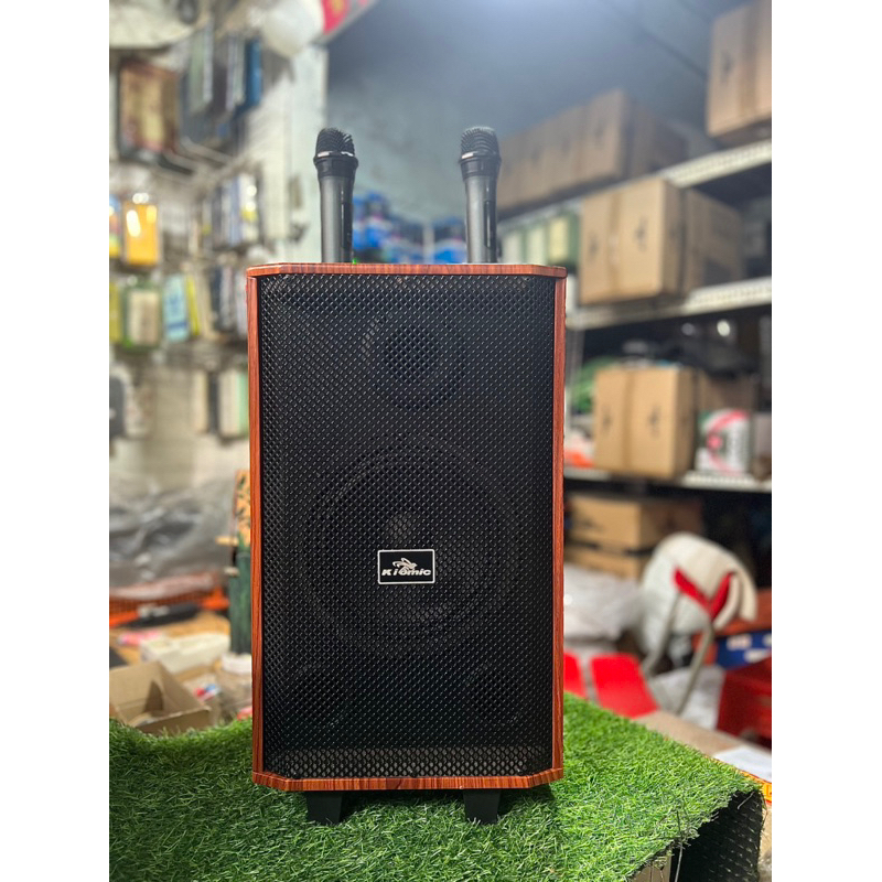 Loa kéo K88 bảng nâng cấp 2023, chỉnh Bass, treble, delay, reverb,kèm 2 mic không dây