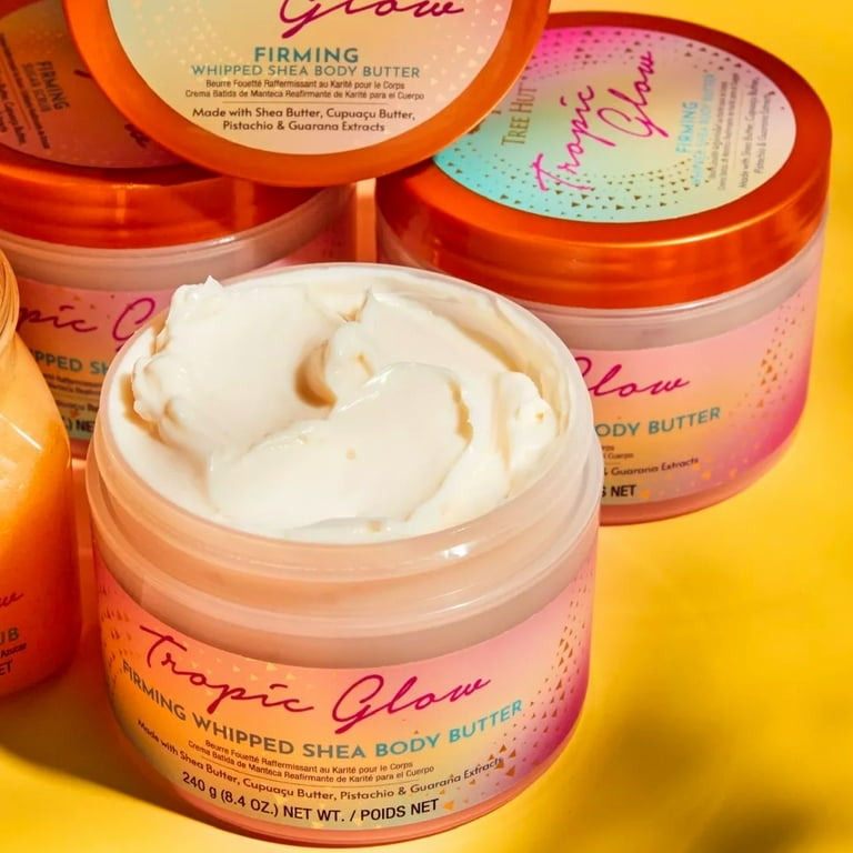 Bơ dưỡng thể Tree Hut TROPIC GLOW Firming Whipped Shea Body Butter 240g