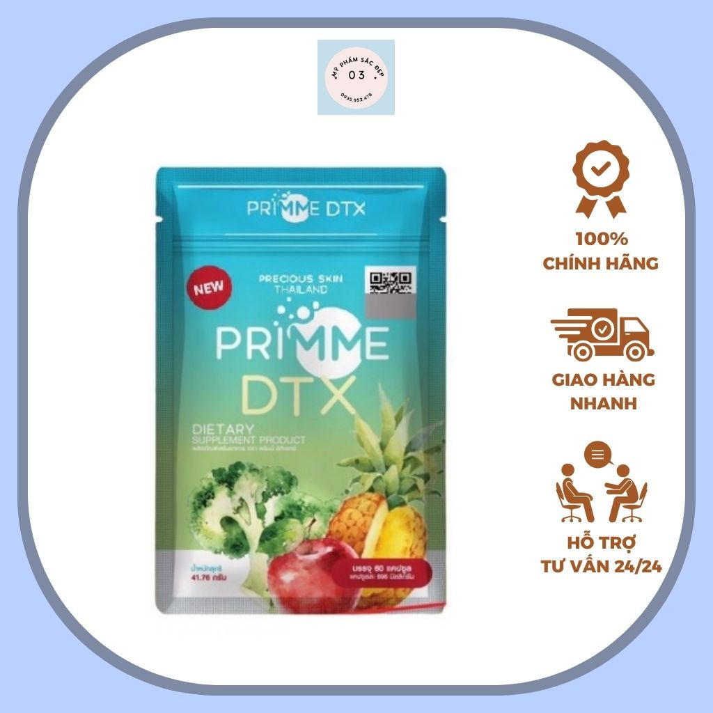 Viên Uống Khử Mỡ, Giảm Cân Detox Prime