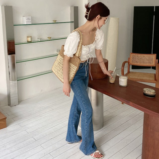 Túi cói dọc pha màu đeo chéo thời trang