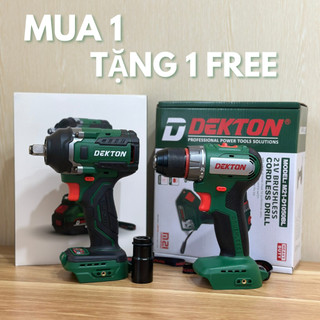 Thân Máy Siết Bulong Dekton 550NCV Không Chổi Than Tặng Kèm Thân Máy Khoan Pin Decton Đầu 10mm Điện Máy Quyết Trang