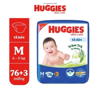 Tặng miếng. Tã dán huggies S80+2. M76+3