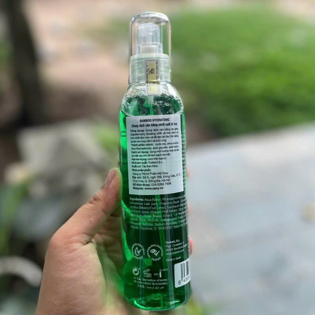 Toskani Bamboo Hydratonic Toner - Nước Cân Bằng Cấp Ẩm, Làm Sạch Nhờn, Ngăn Ngừa Mụn