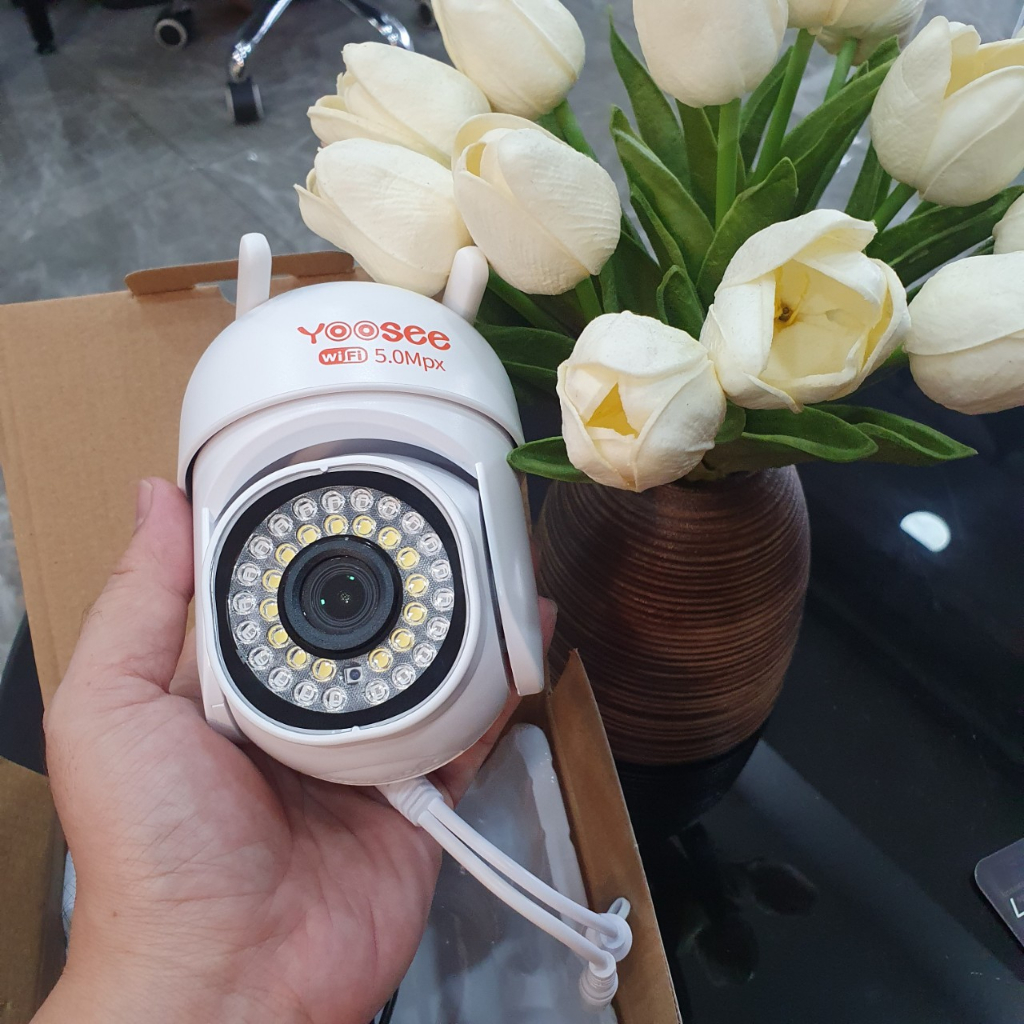 Camera WiFi Ngoài Trời YooSee PTZ 36 LED Mini 1080P Xoay 360 Đàm thoại 2 chiều.