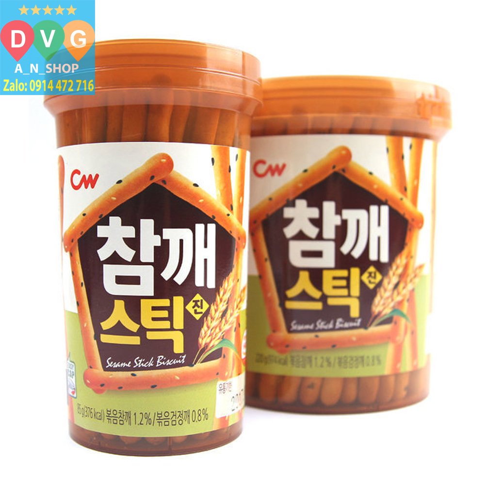 Bánh Quy Vừng Stick Chungwoo Hàn Quốc 85g / 청우식품) 참깨 스틱 진 85G