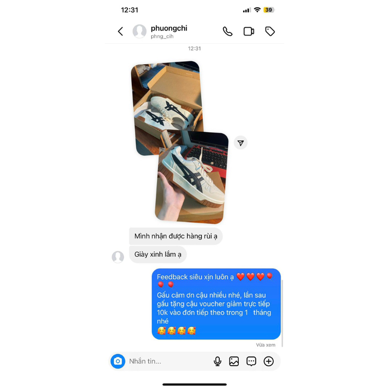 Giày thể thao sneaker A.sics 4 màu siêu đẹp , hàng full box