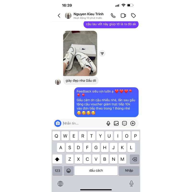 Giày sneaker mờ lờ b lai nờ nam nữ - full size 36-43 bear sneaker