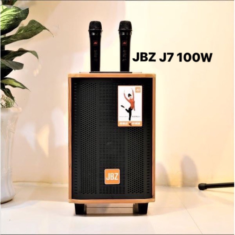 Loa Karaoke JBZ J7 100W tặng kèm 2 micro karaoke không dây
