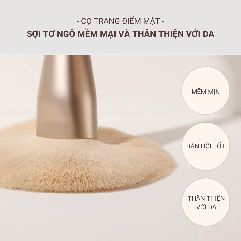 Bộ Cọ Trang Điểm Cá Nhân 12 Cây KIYE Chính Hãng Siêu Mềm Mịn Bám Phấn Chuyên Dụng Cho Makeup