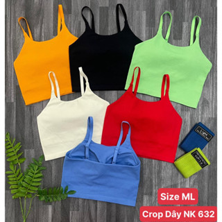 Aó Bra Dây Chất Dệt Kim Cao Cấp Dành Cho Nữ Tập Gym Yoga Aerobic.