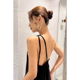Đầm lệch vai rút dây - Everluxe