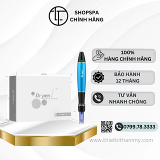 Máy phi kim, lăn kim Dr Pen A1W xanh tích điện