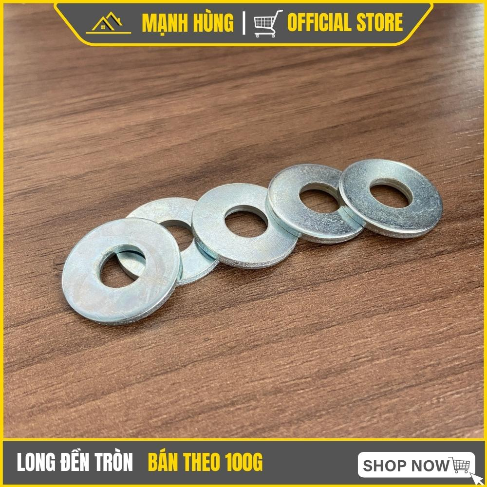 Long đền tròn 6ly 8ly 10ly 12ly, Vòng đệm tròn sắt, Long đền sắt tròn