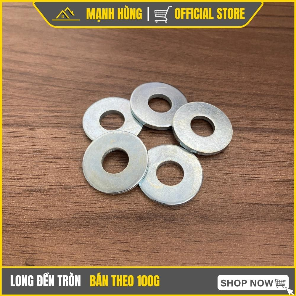 Long đền tròn 6ly 8ly 10ly 12ly, Vòng đệm tròn sắt, Long đền sắt tròn