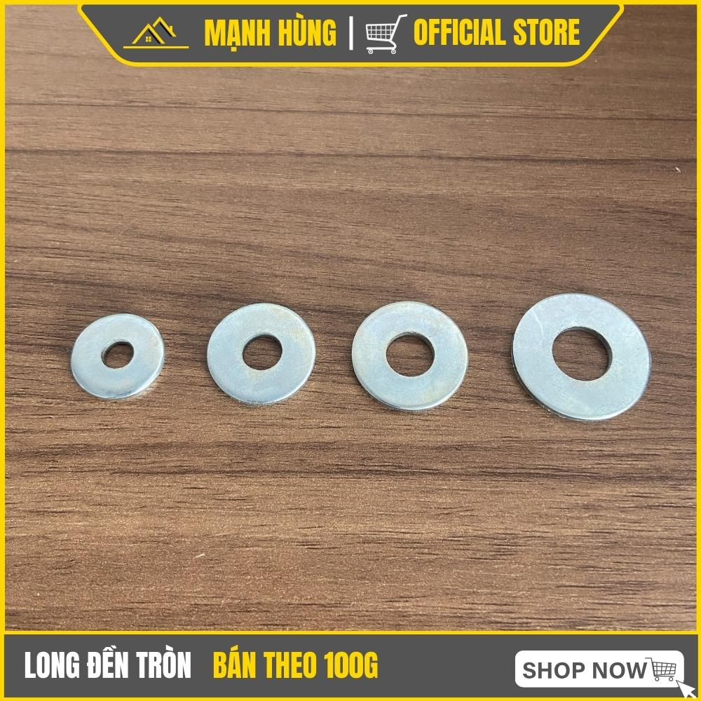 Long đền tròn 6ly 8ly 10ly 12ly, Vòng đệm tròn sắt, Long đền sắt tròn