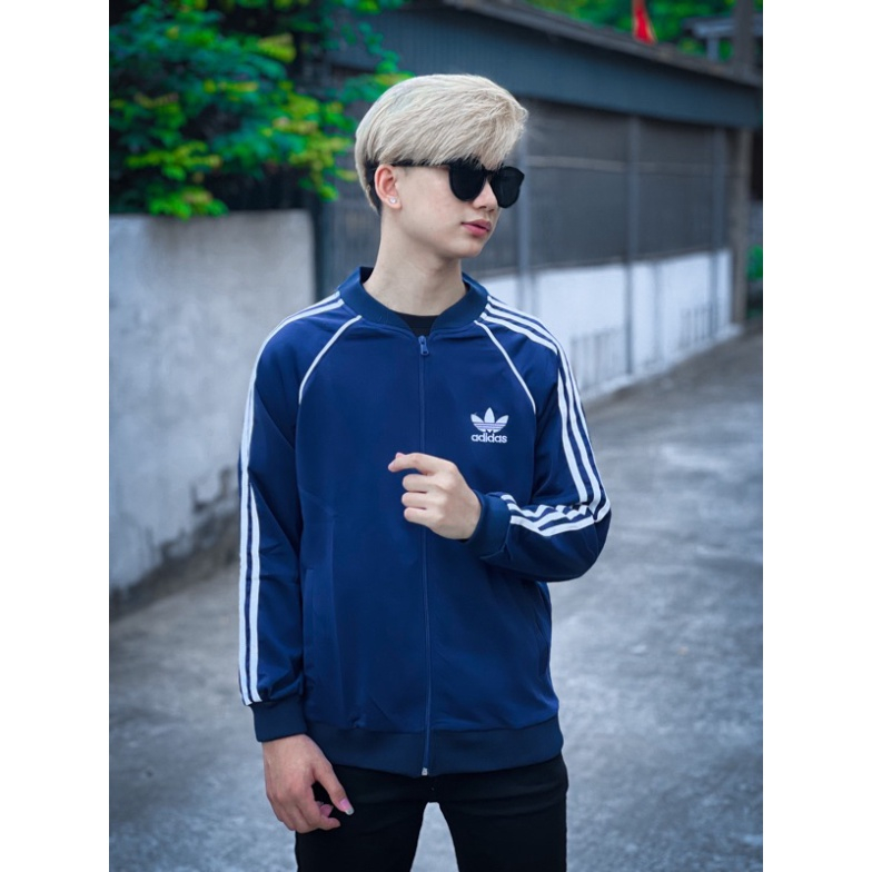 Áo khoác thể thao nam nữ thêu chữ , ADD 3 sọc chất co dãn cực hot 2023