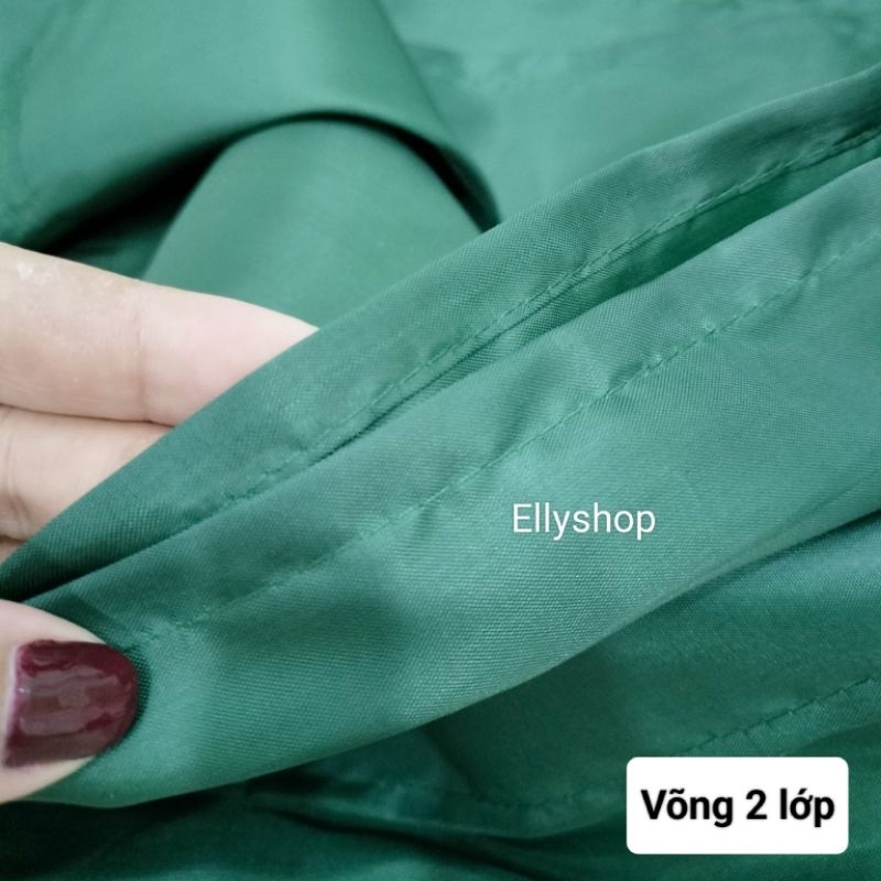 Võng dù 2 lớp/ TẶNG KÈM 4M DÂY DÙ/ Kích thước 1M4x2M2