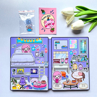 Ngôi nhà màu sắc lấp lánh của Tocaboca- Búp bê giấy