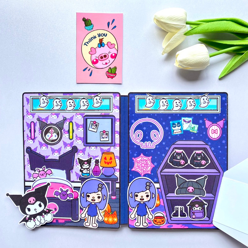 Ngôi nhà Kuromi - Tocaboca - Búp bê giấy