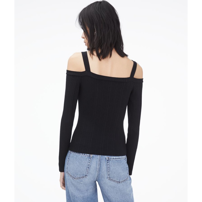 Áo dệt kim trễ vai xuất dư Seriously Soft