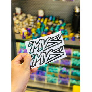 TEM LOGO STICKER MVS COMBO 2 MIẾNG