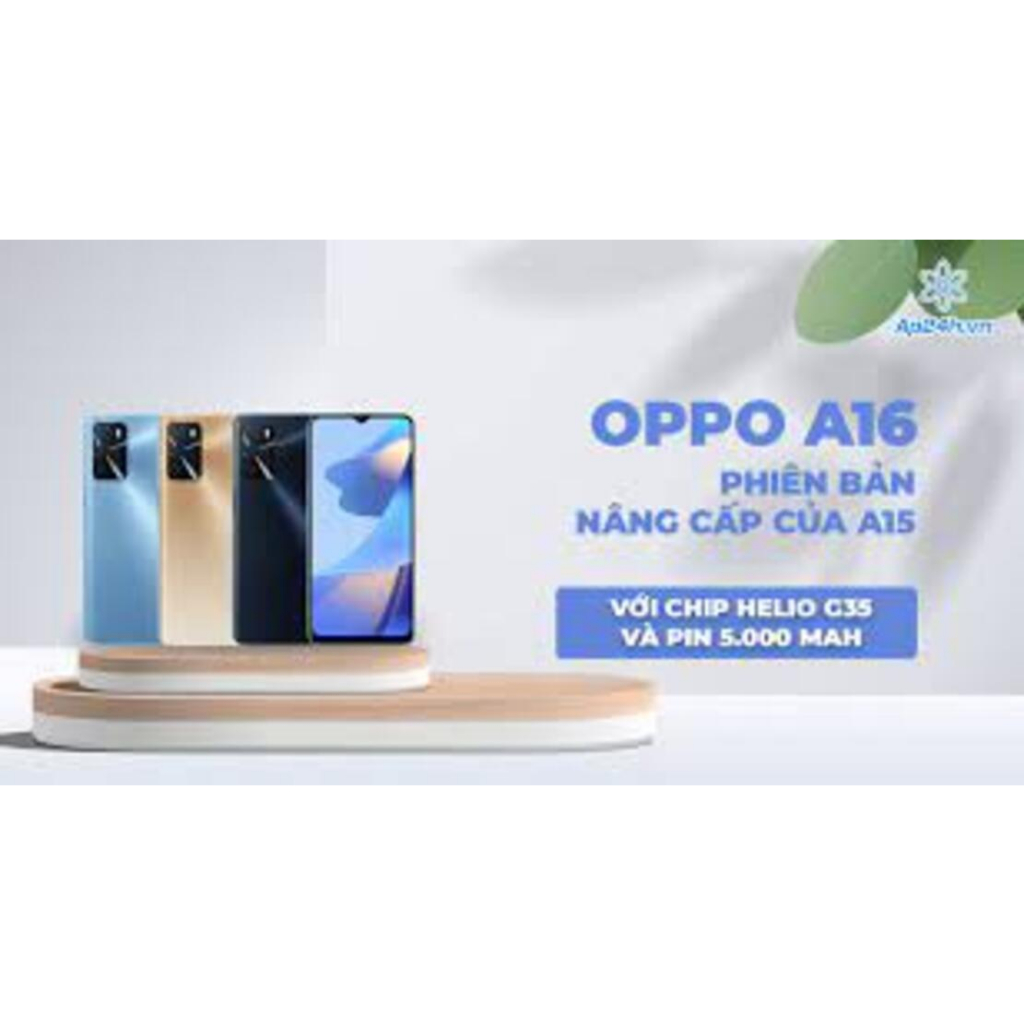 Điện thoại Chính Hãng OppoA16 - Oppo A 16 2sim ram 6G/128G, màn 6.52inch, Camera siêu nét, Cày Game mượt - GGS 03
