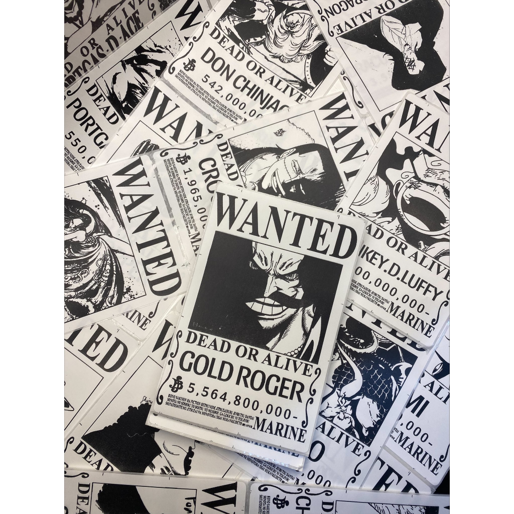 100 Poster Truy Nã One Piece Dán Tường Mô hình One Piece Cao Cấp, Figure Mô Hình Anmie One Piece Luffy